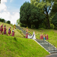 The arrival of the bride